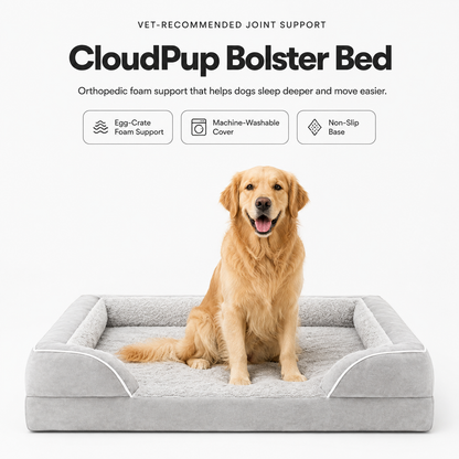 CloudPup Bolster Bed – Orthopedic Foam Support