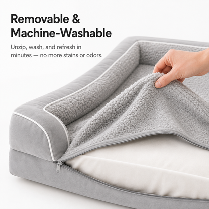 CloudPup Bolster Bed – Orthopedic Foam Support