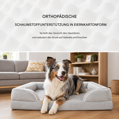 CloudPup-Bett mit Rand – Orthopädische Schaumstoffstütze