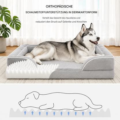 CloudPup-Bett mit Rand – Orthopädische Schaumstoffstütze