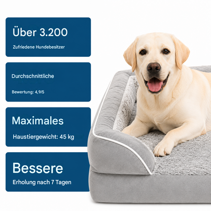 CloudPup-Bett mit Rand – Orthopädische Schaumstoffstütze