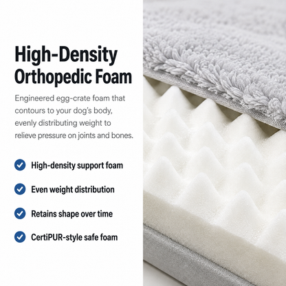 CloudPup Bolster Bed – Orthopedic Foam Support