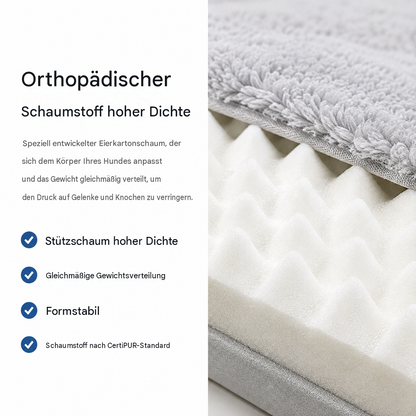 CloudPup-Bett mit Rand – Orthopädische Schaumstoffstütze