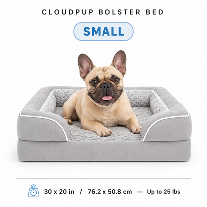 CloudPup Bolster Bed – Orthopedic Foam Support