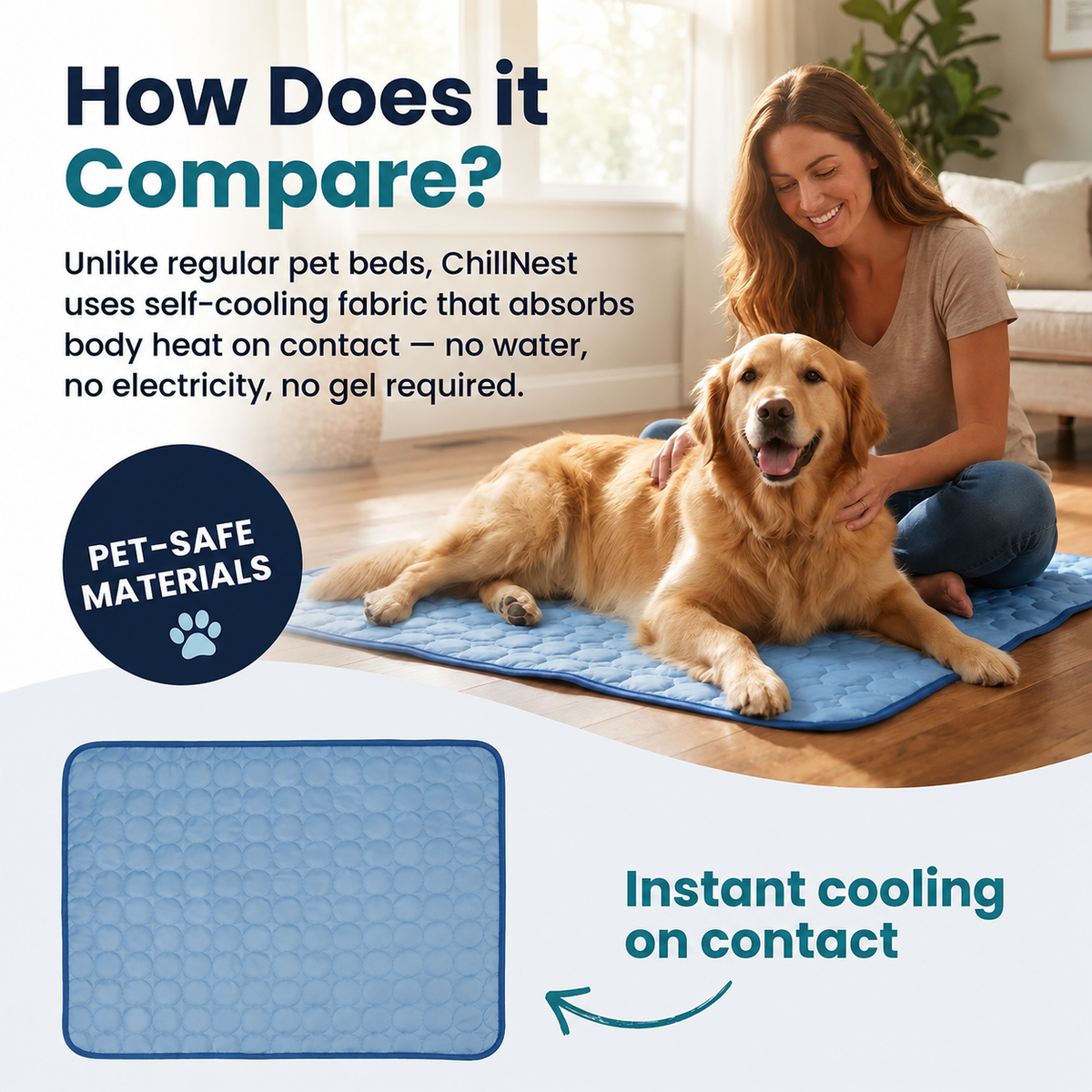 ChillNest Cooling Mat for Pets
