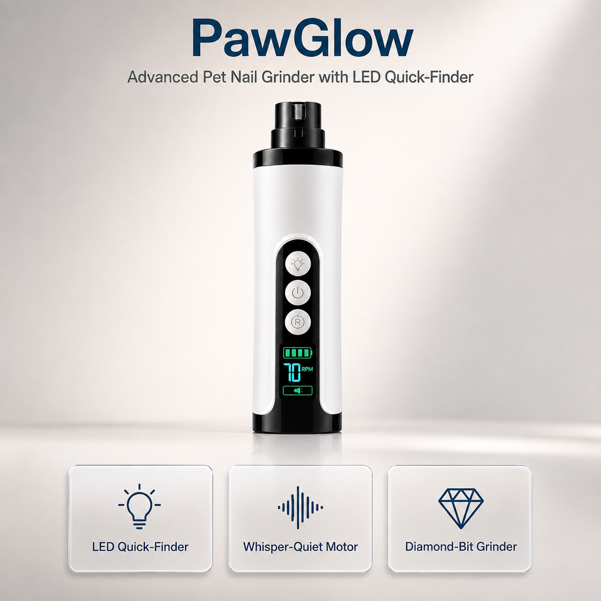 PawGlow — Advanced Pet Nail Grinder