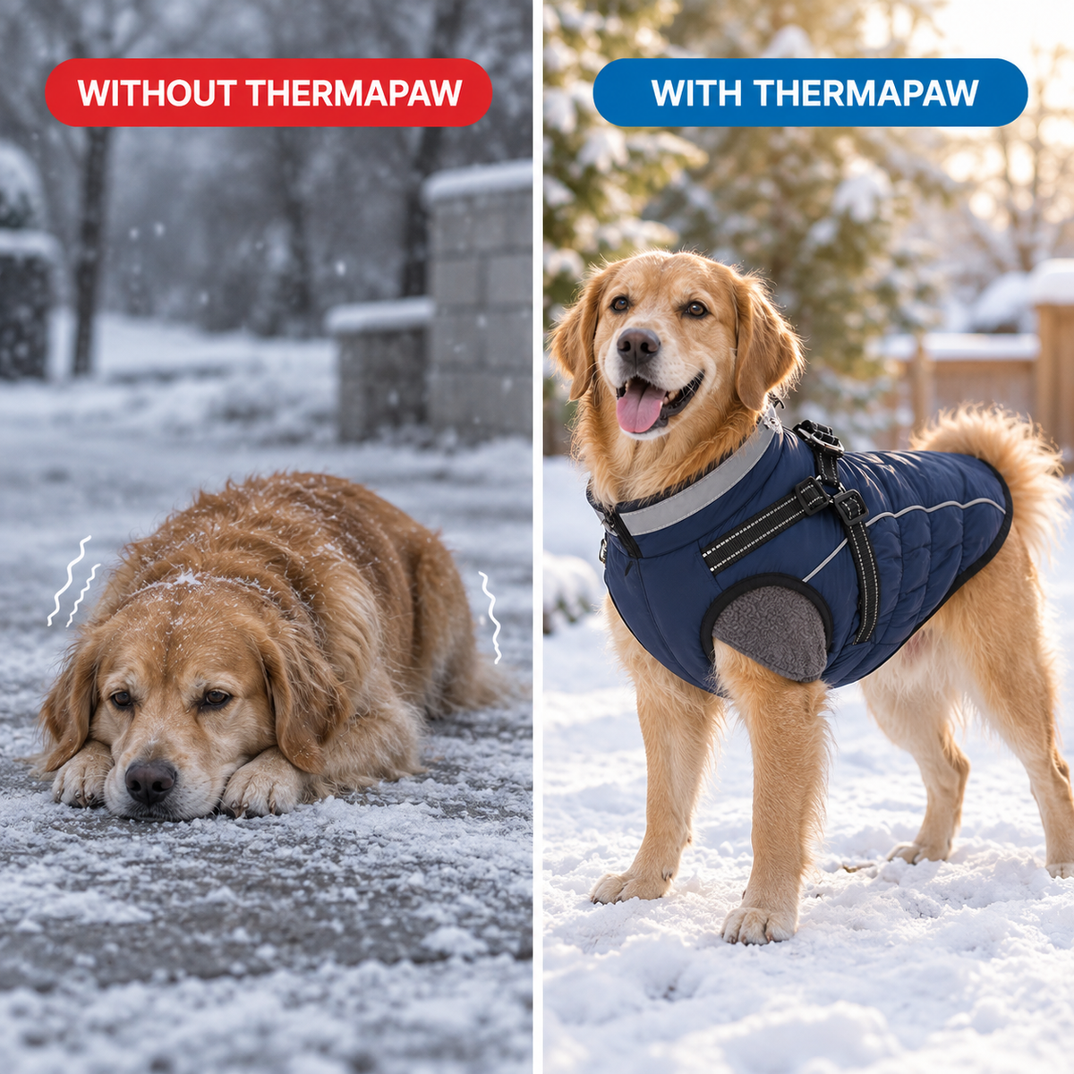 ThermaPaw Waterproof Winter Dog Jacket
