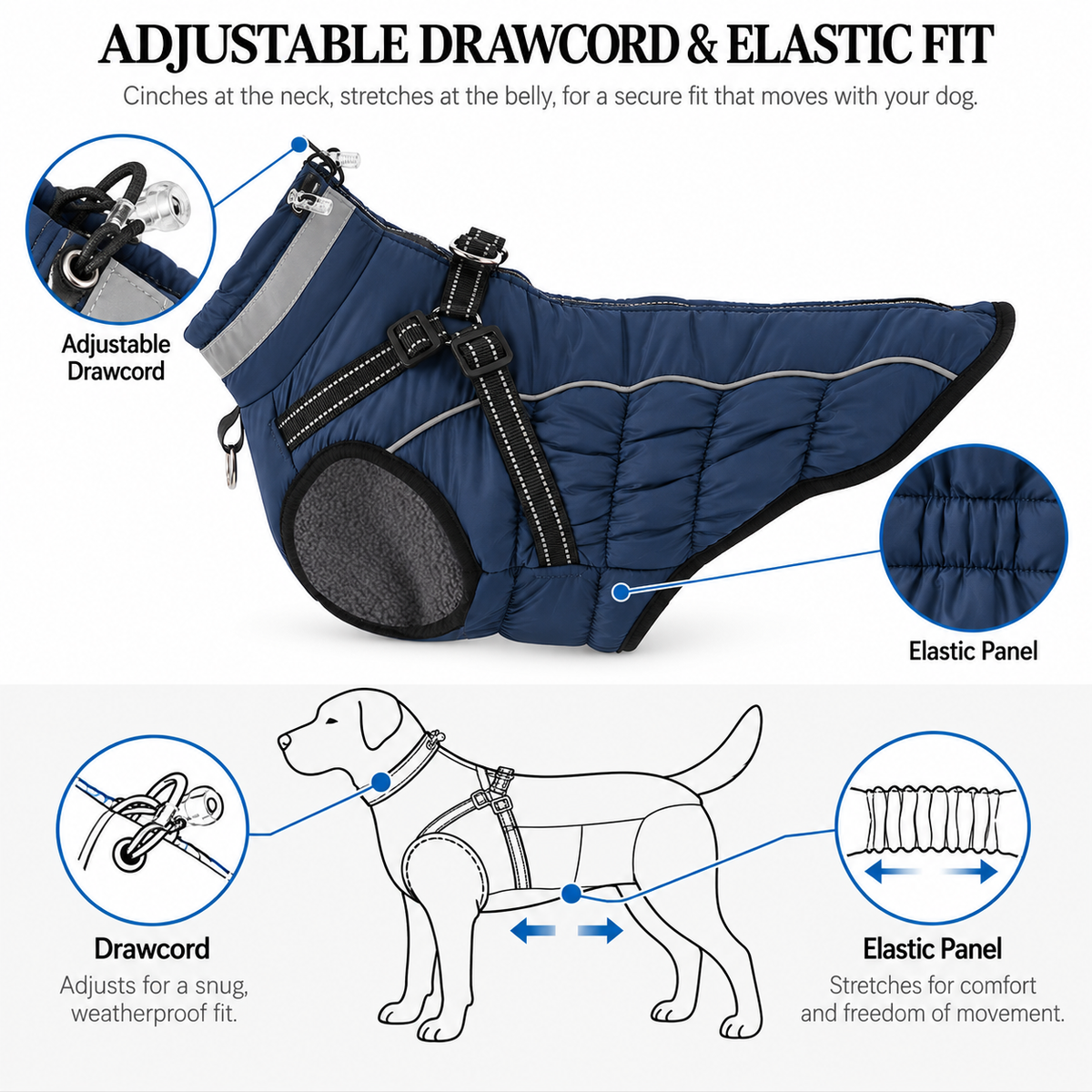 ThermaPaw Waterproof Winter Dog Jacket