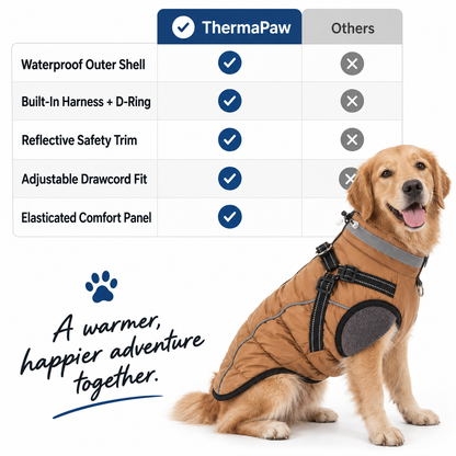 ThermaPaw Waterproof Winter Dog Jacket