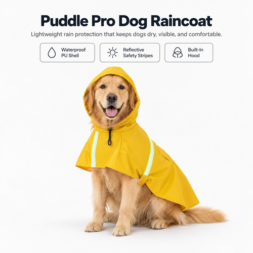 Puddle Pro Waterproof Dog Raincoat