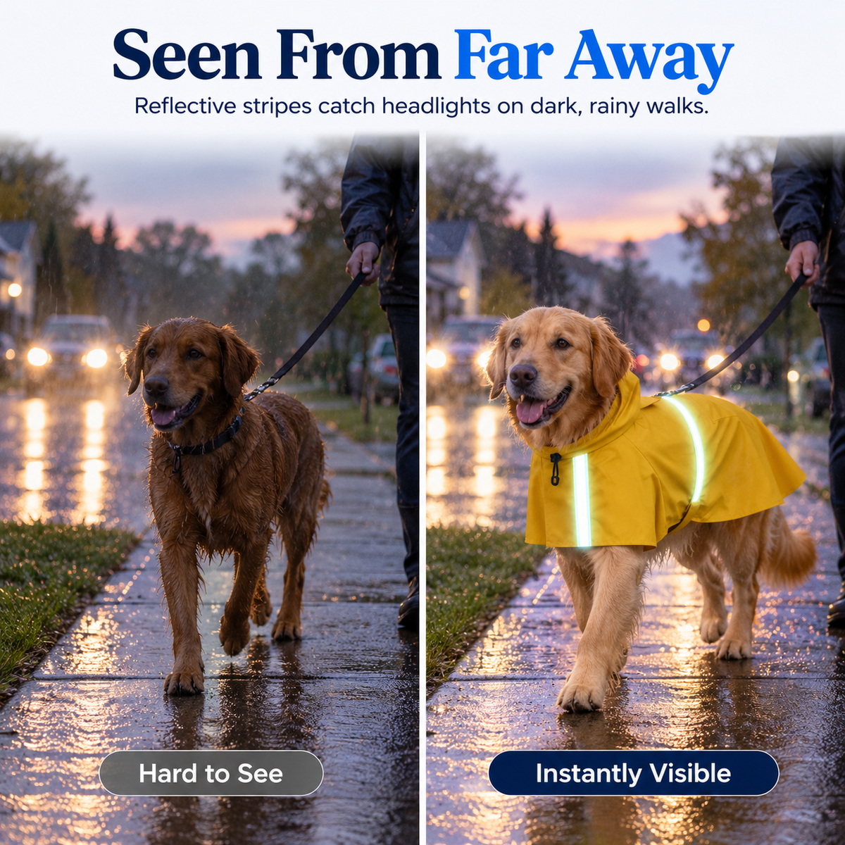 Puddle Pro Waterproof Dog Raincoat