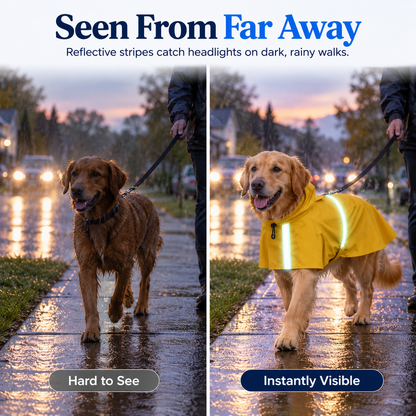 Puddle Pro Waterproof Dog Raincoat