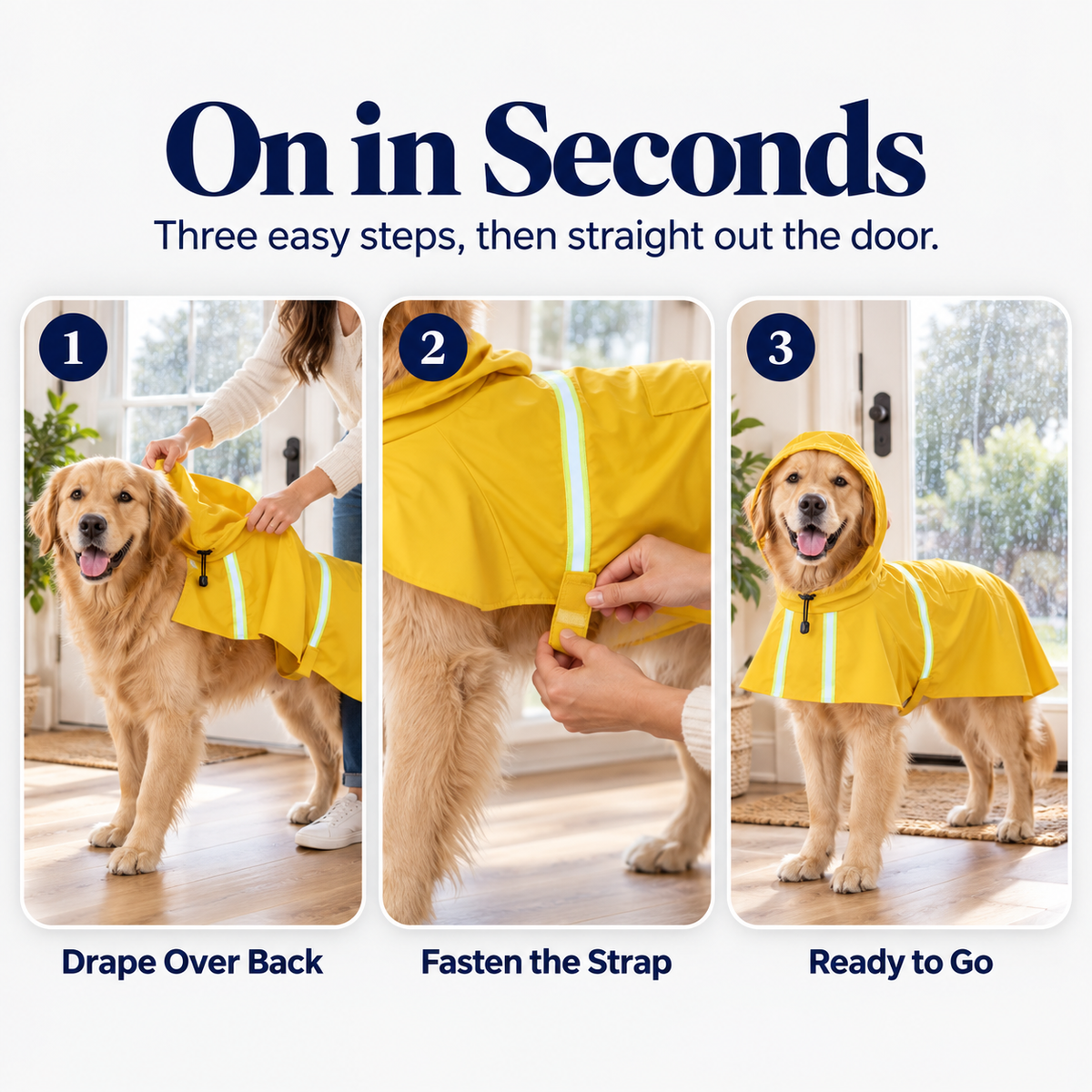 Puddle Pro Waterproof Dog Raincoat