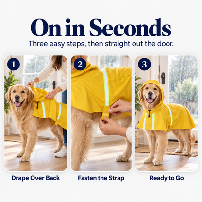 Puddle Pro Waterproof Dog Raincoat