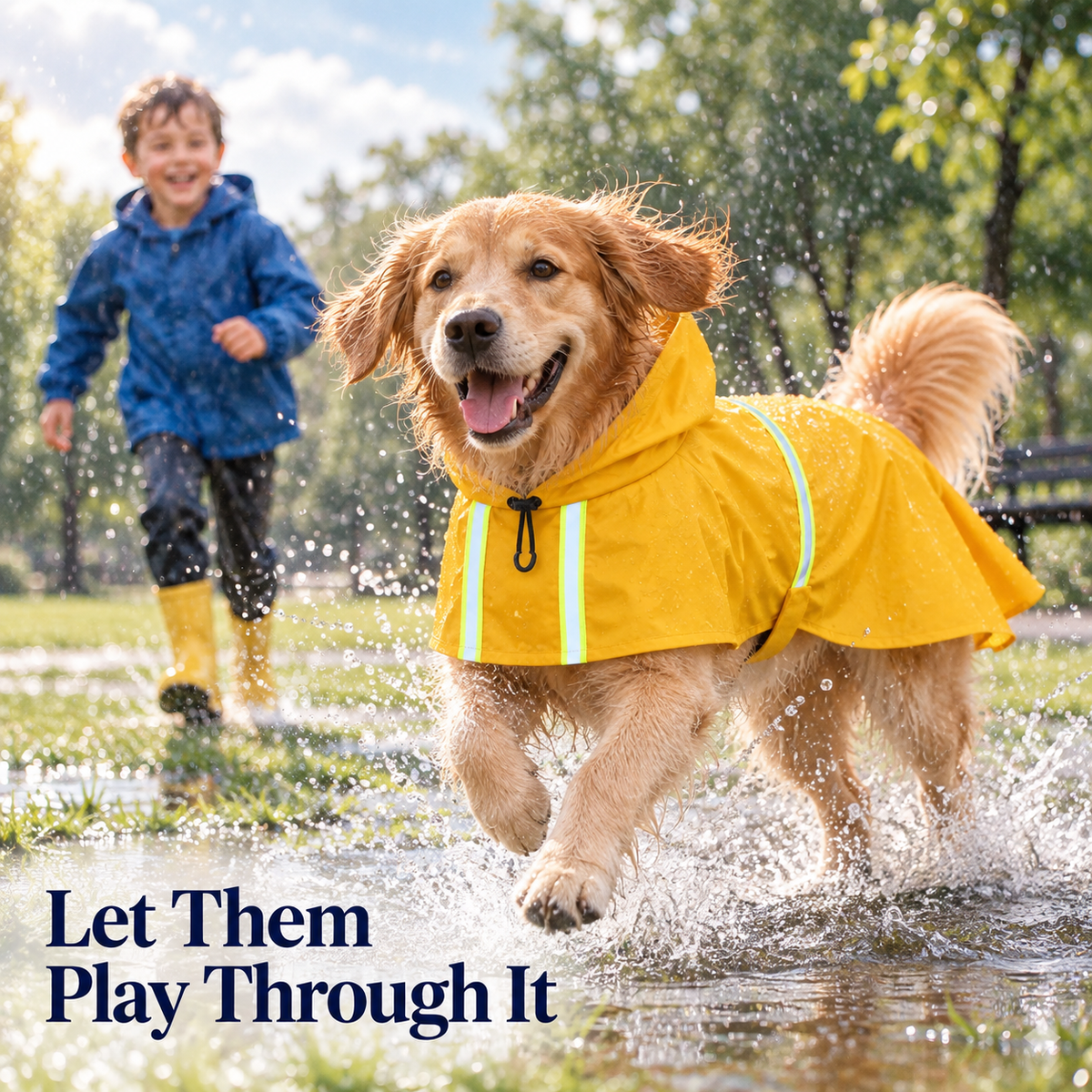 Puddle Pro Waterproof Dog Raincoat