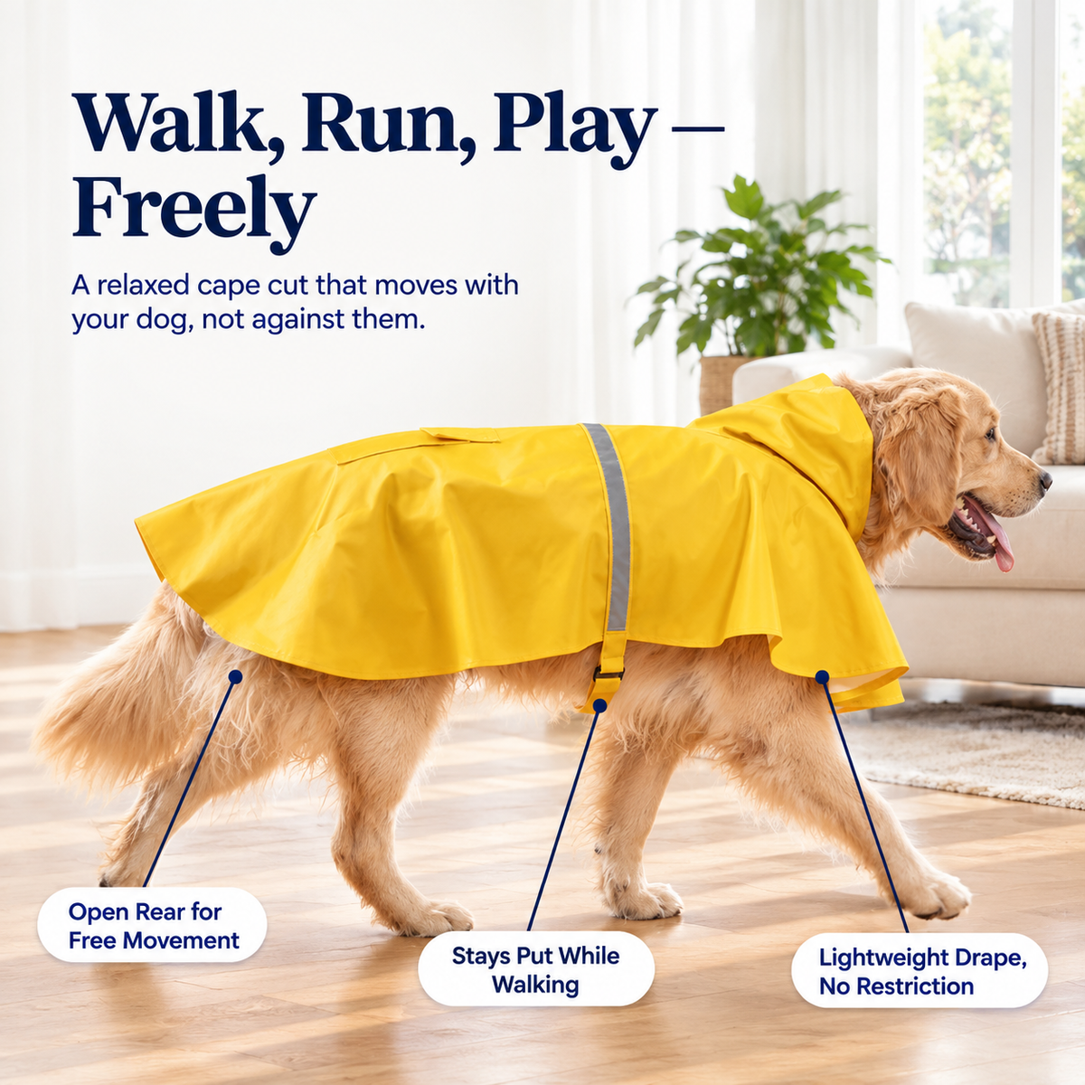 Puddle Pro Waterproof Dog Raincoat