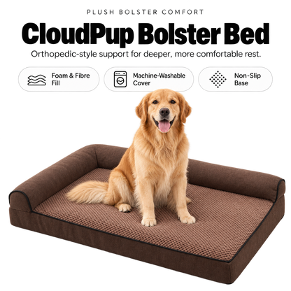 CloudPup Bolster Bed – Orthopedic Foam Support