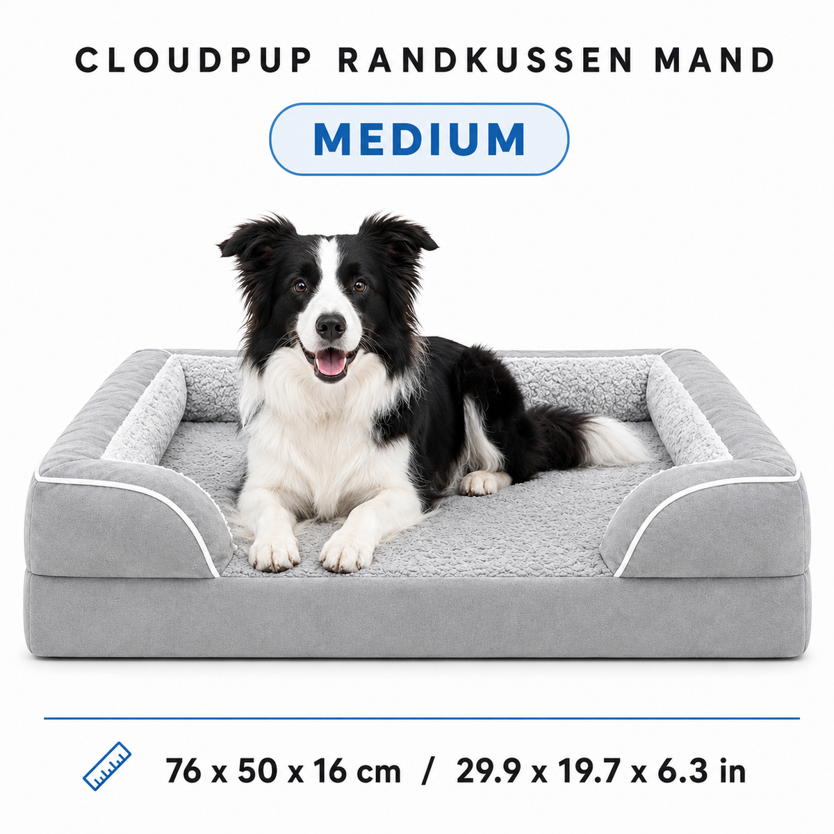 CloudPup Randkussen Mand – Orthopedische Schuimondersteuning