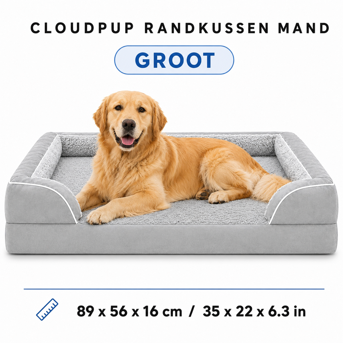 CloudPup Randkussen Mand – Orthopedische Schuimondersteuning