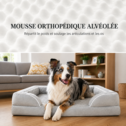Lit à rebords CloudPup – Soutien en mousse orthopédique