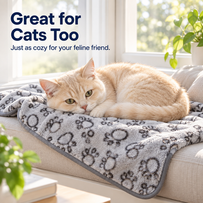 CozyPaw Fleece Ultra-Soft Pet Blanket