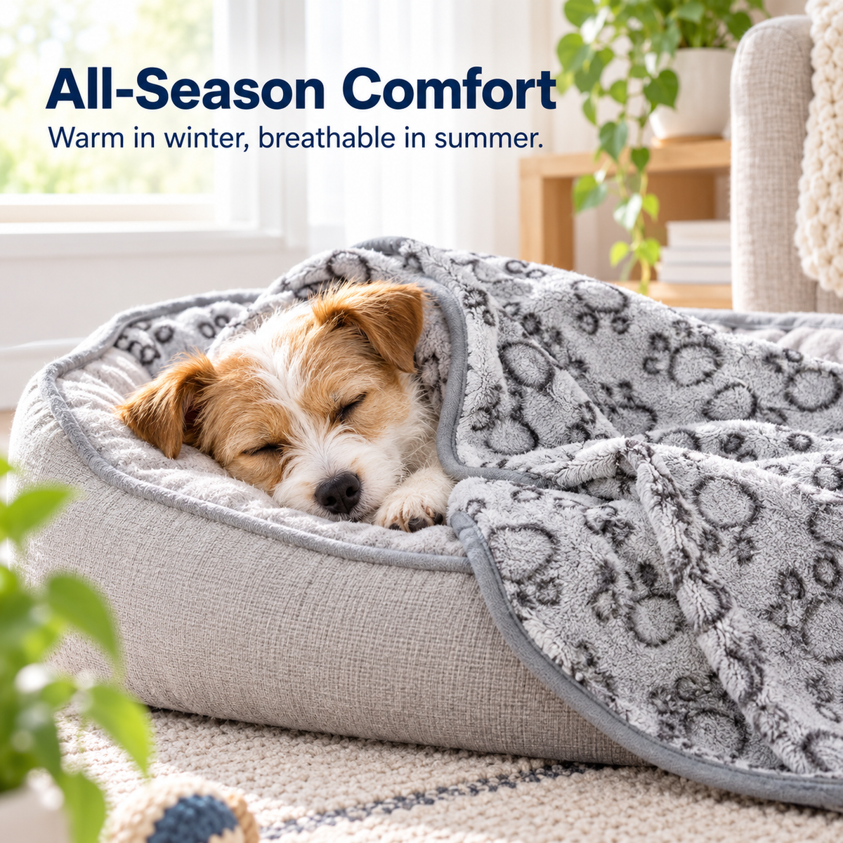 CozyPaw Fleece Ultra-Soft Pet Blanket