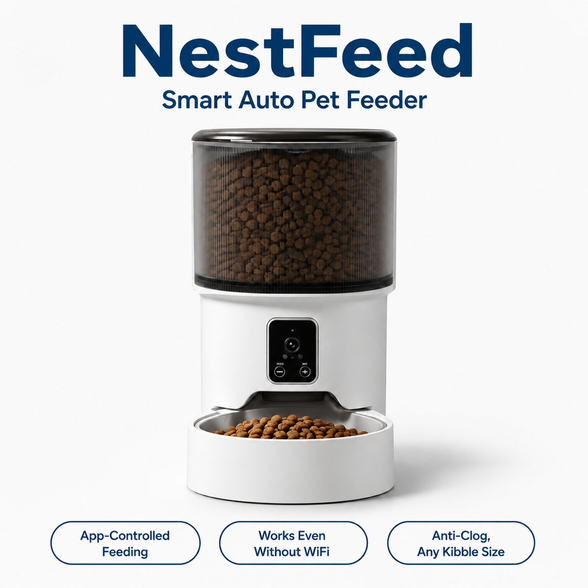 NestFeed – Smart Auto Pet Feeder with Camera