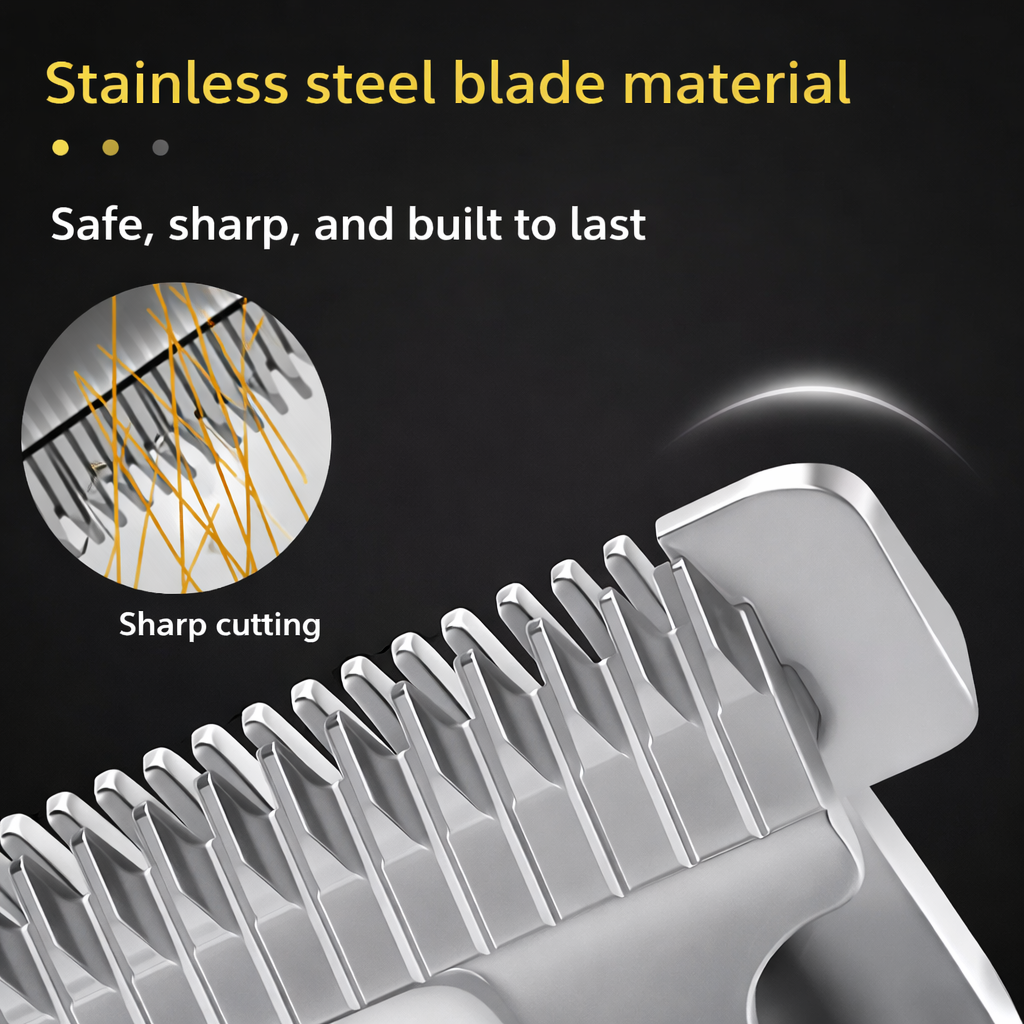 GroomTale Complete Dog Grooming Kit – Rechargeable Clippers, Scissors & Combs Set