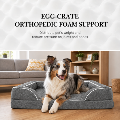CloudPup Bolster Bed – Orthopedic Foam Support