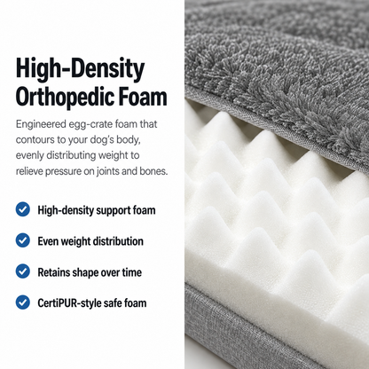 CloudPup Bolster Bed – Orthopedic Foam Support
