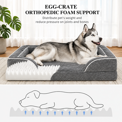 CloudPup Bolster Bed – Orthopedic Foam Support