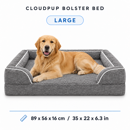 CloudPup Bolster Bed – Orthopedic Foam Support