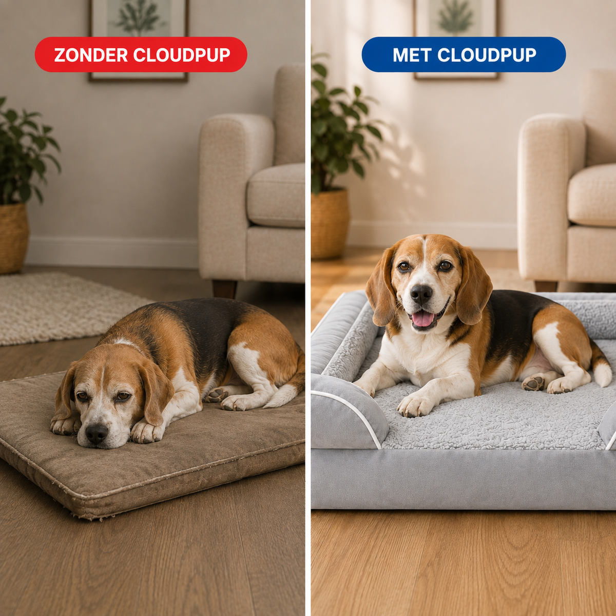 CloudPup Randkussen Mand – Orthopedische Schuimondersteuning