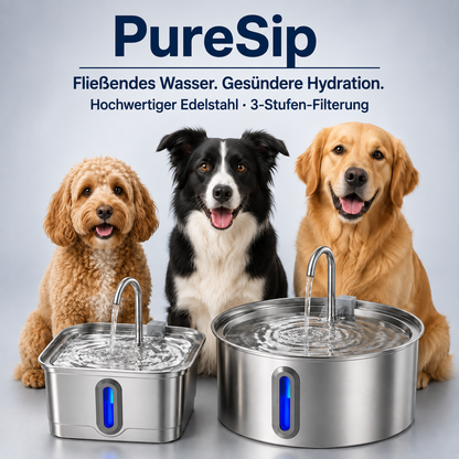 PureSip Fließender Trinkbrunnen für Hunde