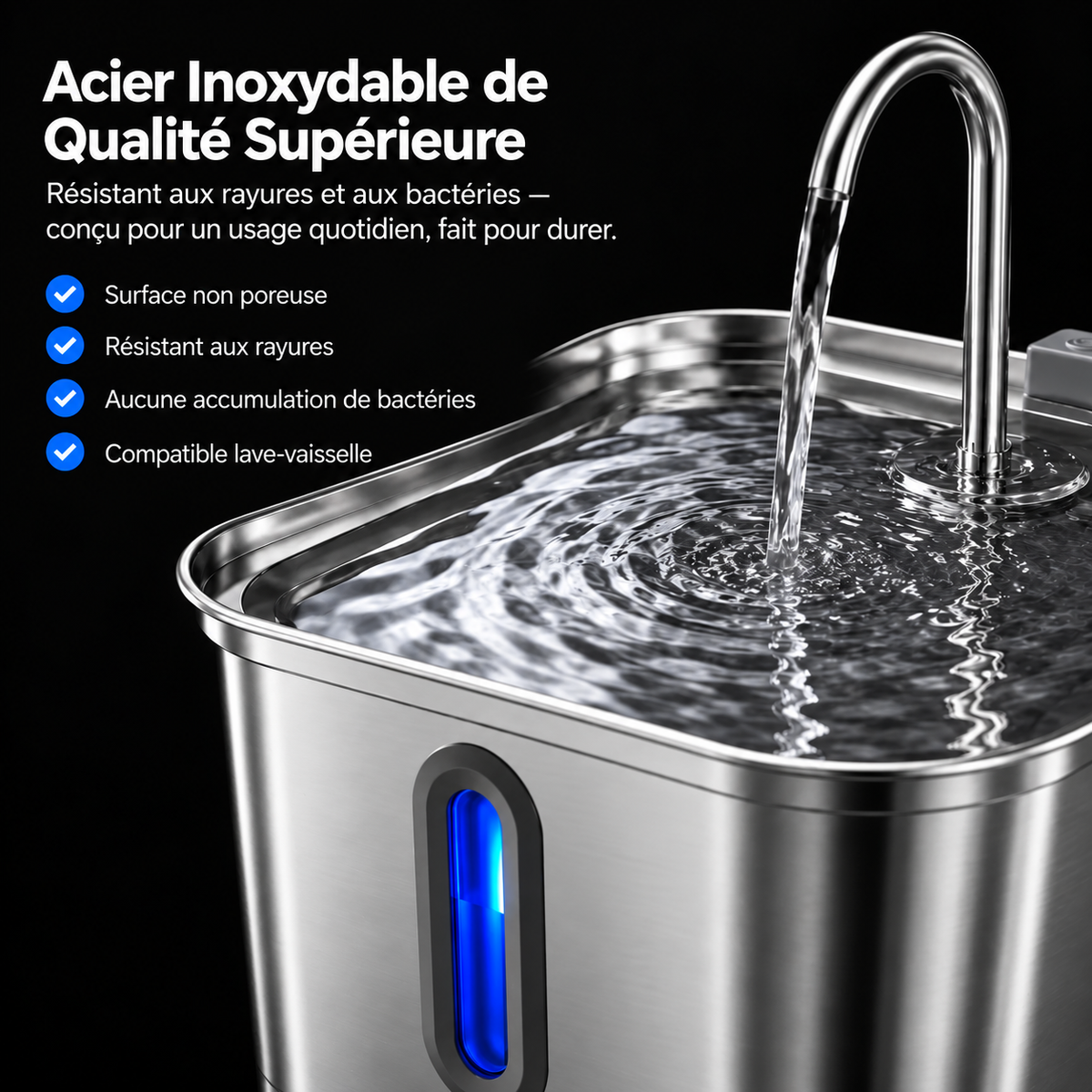 PureSip Fontaine à Eau Courante pour Chiens