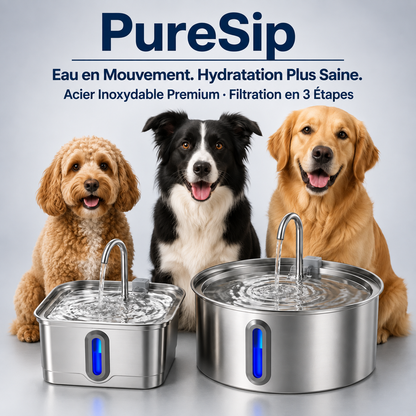 PureSip Fontaine à Eau Courante pour Chiens