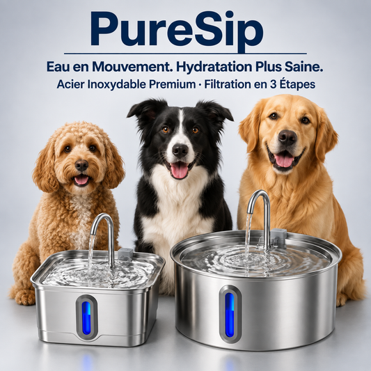 PureSip Fontaine à Eau Courante pour Chiens