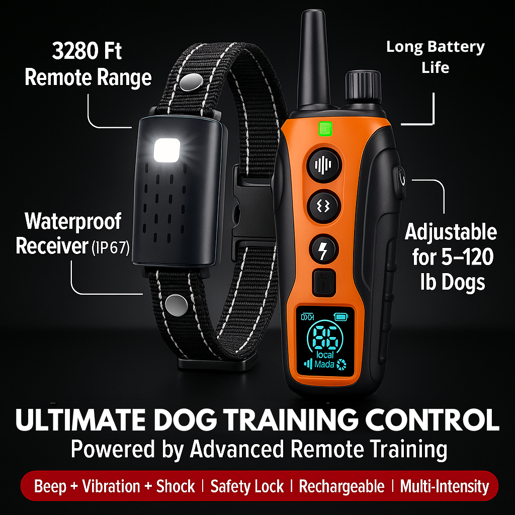 PawGuard Dog Training Collar with Remote – Shock & Vibration