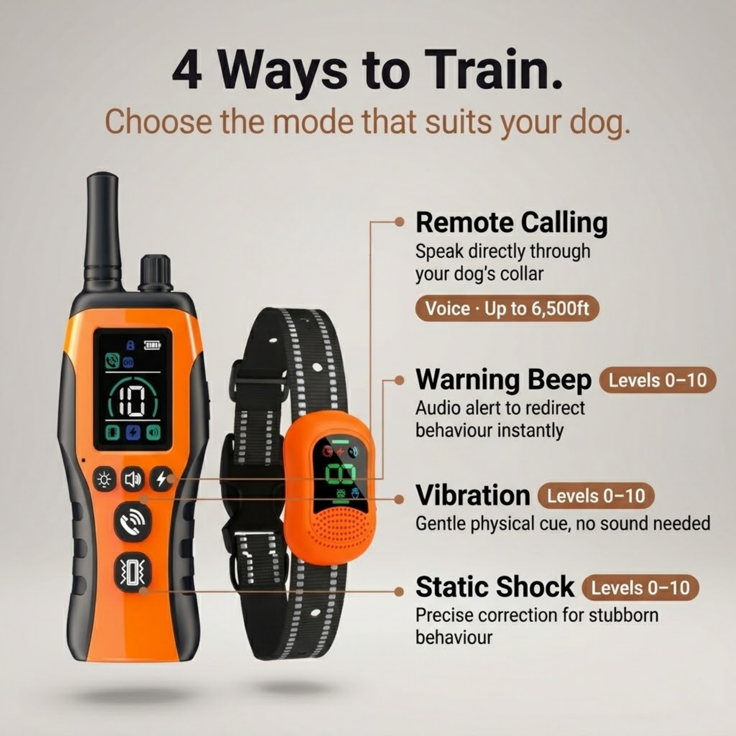 PawGuard Dog Training Collar with Remote