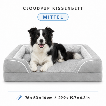 CloudPup-Bett mit Rand – Orthopädische Schaumstoffstütze