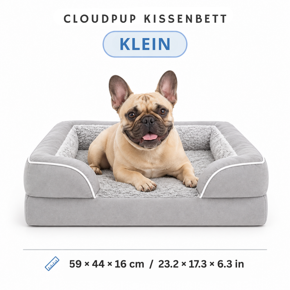 CloudPup-Bett mit Rand – Orthopädische Schaumstoffstütze