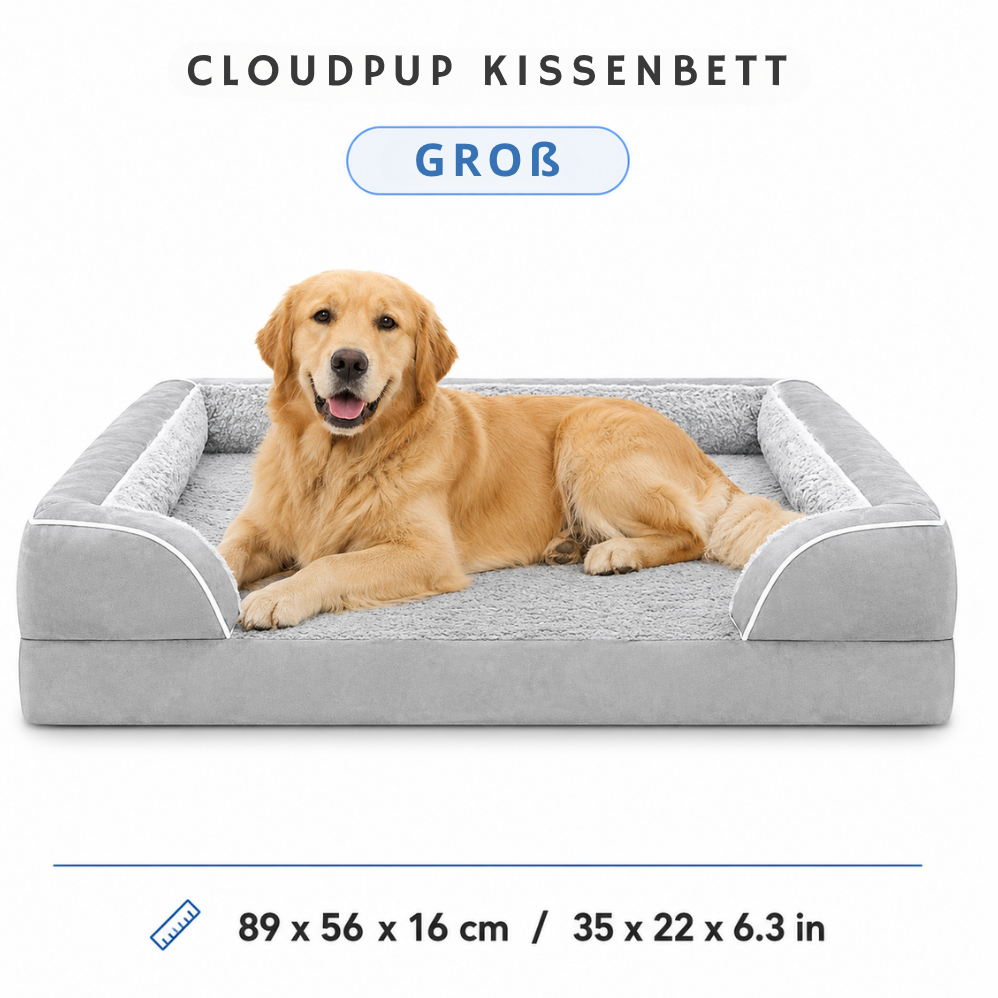 CloudPup-Bett mit Rand – Orthopädische Schaumstoffstütze