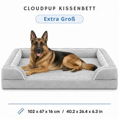CloudPup-Bett mit Rand – Orthopädische Schaumstoffstütze