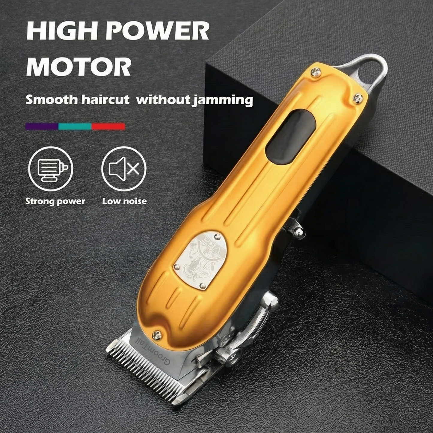 GroomTale Complete Dog Grooming Kit – Rechargeable Clippers, Scissors & Combs Set