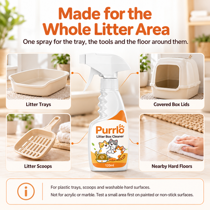 Purrlo Litter Box Cleaner Spray | Plant-Based Foam Cleaner