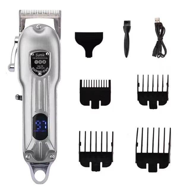 GroomTale Complete Dog Grooming Kit – Rechargeable Clippers, Scissors & Combs Set