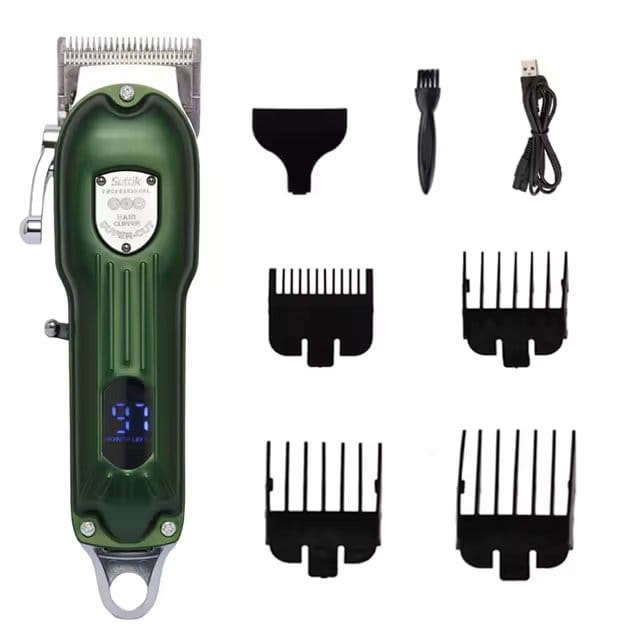 GroomTale Complete Dog Grooming Kit – Rechargeable Clippers, Scissors & Combs Set