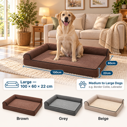 CloudPup Bolster Bed – Cushioned Foam Comfort