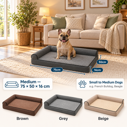 CloudPup Bolster Bed – Cushioned Foam Comfort