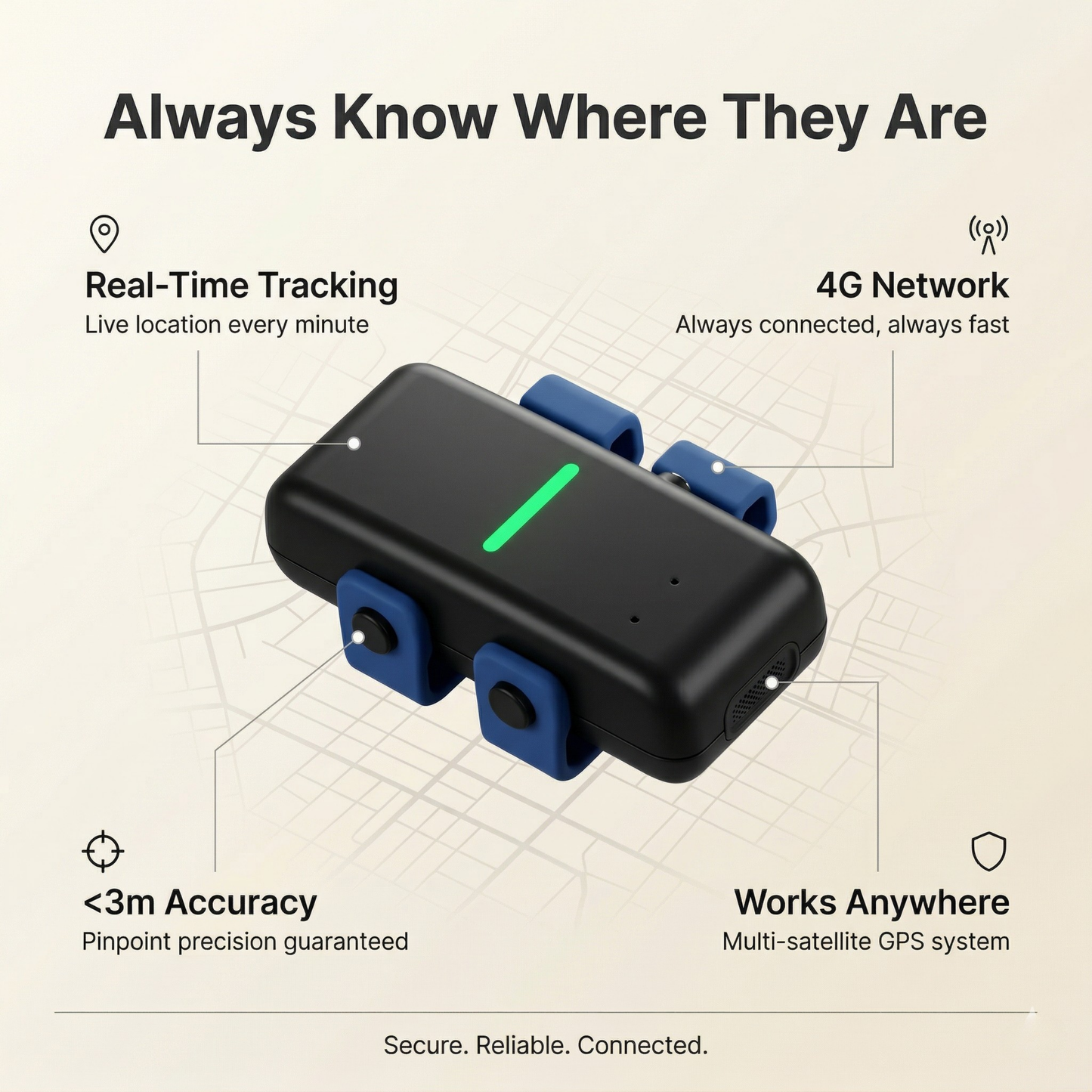 TailTag GPS Pet Tracker | Real-Time 4G with IP68 rating